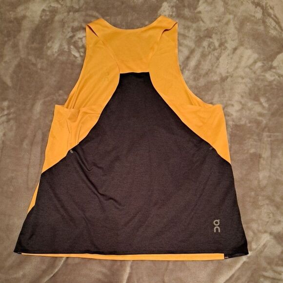 On Cloud Run on Clouds Running Active Tank Top Size Medium Black/ Yellow - Picture 4 of 12